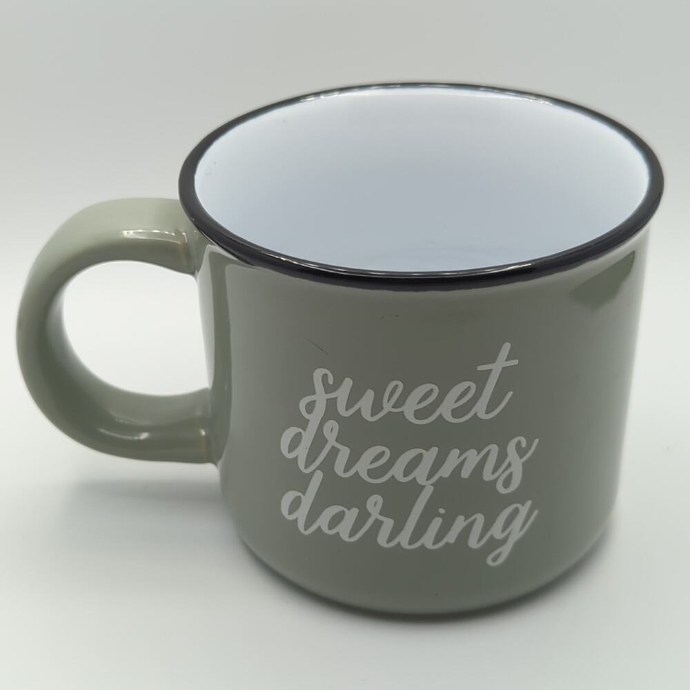Sweet Dreams Darling Sage Green Coffee Cup 16oz | Stoneware Mug Threshold - Picture 3 of 6